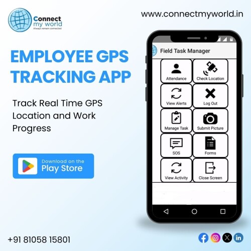 Employee GPS tracking is no longer a luxury but a necessity for businesses looking to stay competitive in today's fast-paced world. With ConnectMyWorld, businesses can harness the power of real-time tracking, geofencing, and advanced reporting to optimize their operations, improve productivity, and achieve greater success.

Call to discuss at +91 8105815801

Visit our website: https://www.connectmyworld.in/