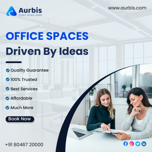Bangalore's co-working space was founded by Designed with freelancers and startups in mind, it offers the ideal environment for teamwork.

All types of entrepreneurs can use this shared office space in Bangalore. It provides plug-and-play office space with flexible payment plans at a fair price.

Get in touch with us right now!

📱 +91 8046720000

🌐 https://aurbis.com/