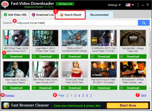 fast video downloader free screenshot