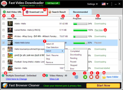 fast video downloader free screenshot 2