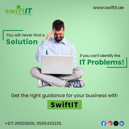 Struggling to find solutions for your business? Perhaps it's time to pinpoint the problem first. Let SwiftIT.ae provide expert guidance tailored to your needs. Get on track for success today! 

📱 +971-26503606,  0565433225

🌐 https://swiftit.ae/