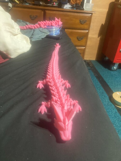 pink crystal dragon