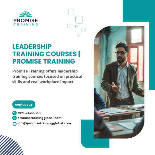 Promise Training provides leadership training courses designed for professionals and managers aiming to lead with confidence. The programs focus on communication, decision-making, team motivation, and real business situations, helping participants apply leadership skills effectively in their daily roles.
Visit us: https://www.promisetrainingglobal.com/courses-type/management-leadership/