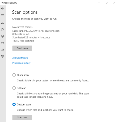 Virus Scan