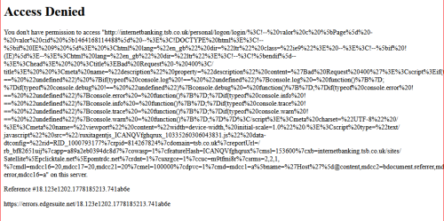BANK Access Denied