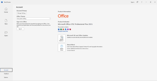 Office 2021 Template
